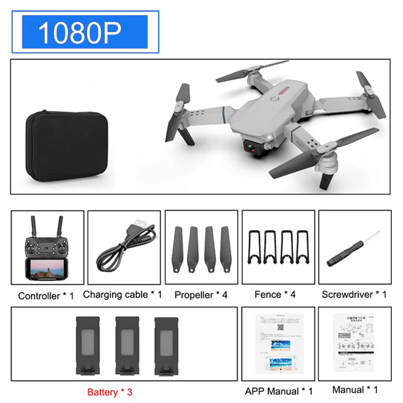 Foldable Rc Drone 4k Pro HD Dual WiFi Camera Wide-Angle Remote Control Plane Quadcopter One Key Return Mini Drones Boy Toy Gift explorers 4ch remote control quadcopter 2.4 g RC Quadcopter