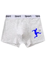5 pièces mixtes garçons sous-vêtements 8-14 ans doux respirant couleur unie confortable joueur de football garçon boxer slips 95% coton 6