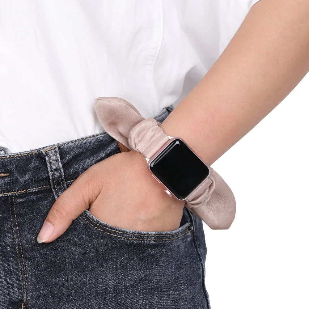 Elastic Fabric Scrunchie Bracelet Wristband