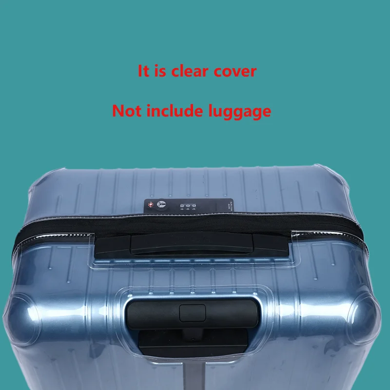 Clear Cover for Rimowa Essential Lite Thicken PVC Case Luggage Protecter With Zipper Not Include Suitcase