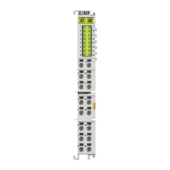 

BECKHOFF EL1809 EtherCAT Terminal, 16-Channel Digital Input, 24V DC, 3ms