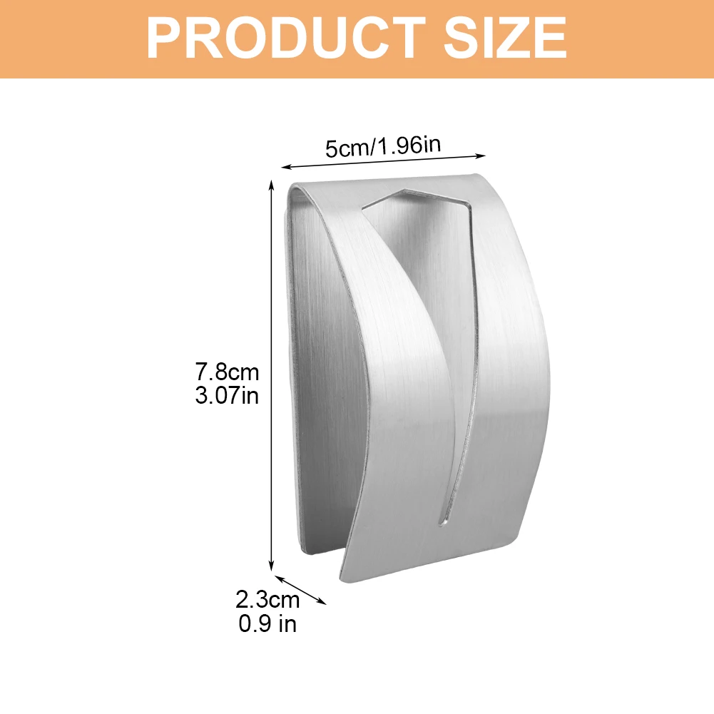 4pcs Towel Hook Stainless Steel Clamp Grabber Silver Hanger Home Bathroom Self Adhesive Hotel Towel Hanging Hook Kitchen Clip self adhesive hooks multifunctional hooks kitchen hook self adhesive wall hooks bathroom organizer home storage accessories