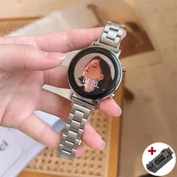 Elegant Women's Slim Metal Bracelet Watch Band for 18mm universal (Silver2)