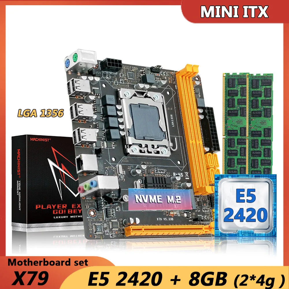 Machinist Conjunto De Placa Base X79 Con Procesador Intel Xeon E5 2420 