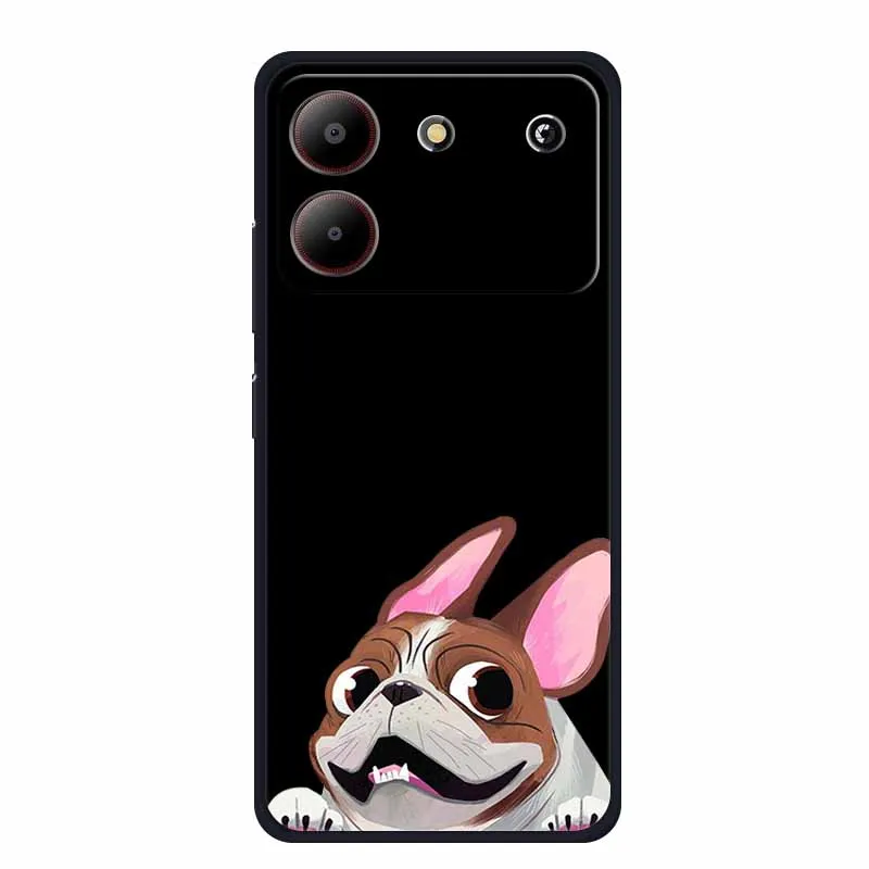 Cute Cartoon Cat Black Silicone Soft Phone Case - Stylish Protective Back Cover