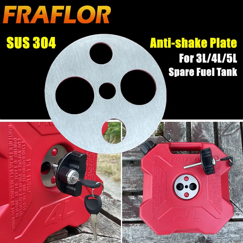 New Bracket Lock Fastener With Key for 3L 5L Fuel Tank Mount Clamp Petrol Can Jerry Cans Holder for Motorcycle Spare Oil Tanks