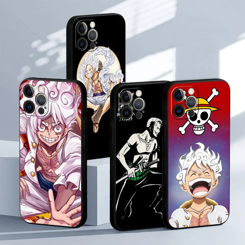 

Soft Case For Apple iPhone 11 15 14 Plus 13 Pro Max 12 15Pro 14Pro 13 Mini Back Phone Cover Silicone Funda Ones Pieces Luffys