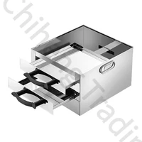 304 Stainless Steel Small Household Two-layer Rice Noodle Machine Multifunctional Mini Steamer 1