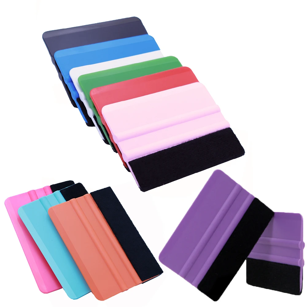 Window Tinting Squeegee Vinyl Squeegee Window Tint Squeegee Car Vinyl Scraper Car Film Scraper Car Wrapping Tools Automotive Film Tools Window Scraper Window Scraper Tool Felt Edge Squeegee Window Tinting Tool Car Vinyl Wrap Scraper Plastic Spatula Scratch Free Film DIY Squeegee Wallpaper Smoothing