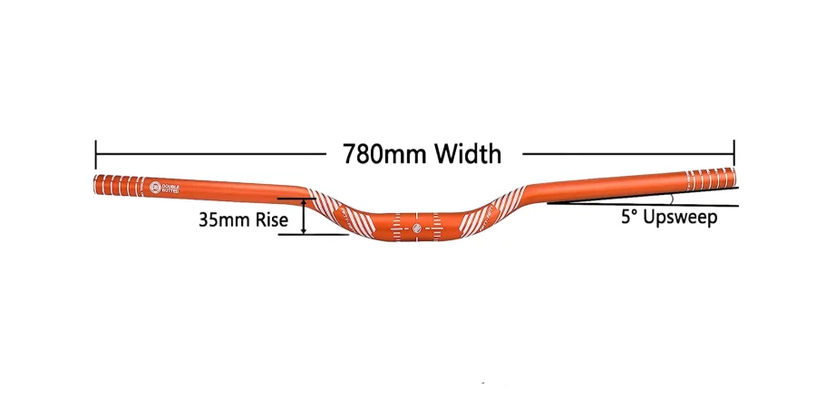 Mountain Bike Handlebar MTB Riser Bar Parts 780mm