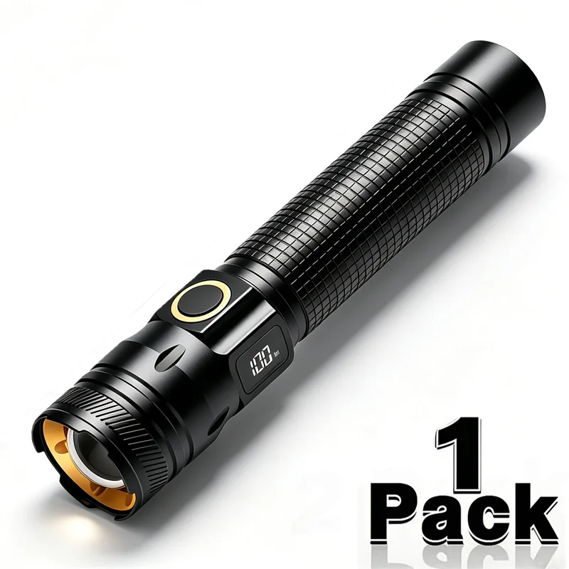 Ultra-Bright Rechargeable LED Flashlight - Tactical Camping, Hiking, and Emergency Torch