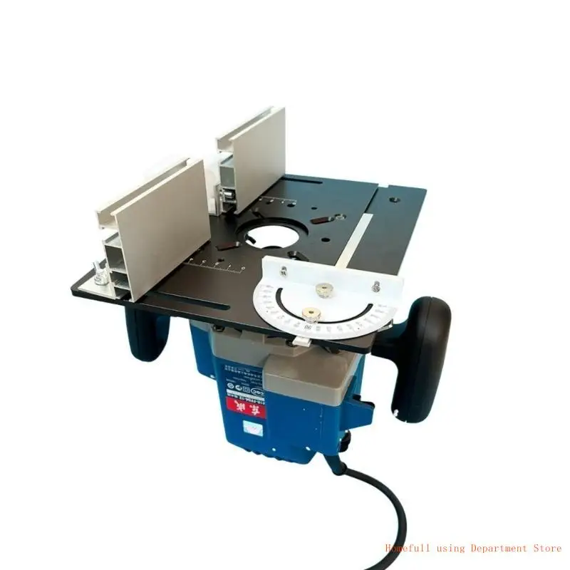 Quality Aluminum Router Table Insert Plate Engraving Table Insert for Woodworking Benches with Miter Gauge Guide