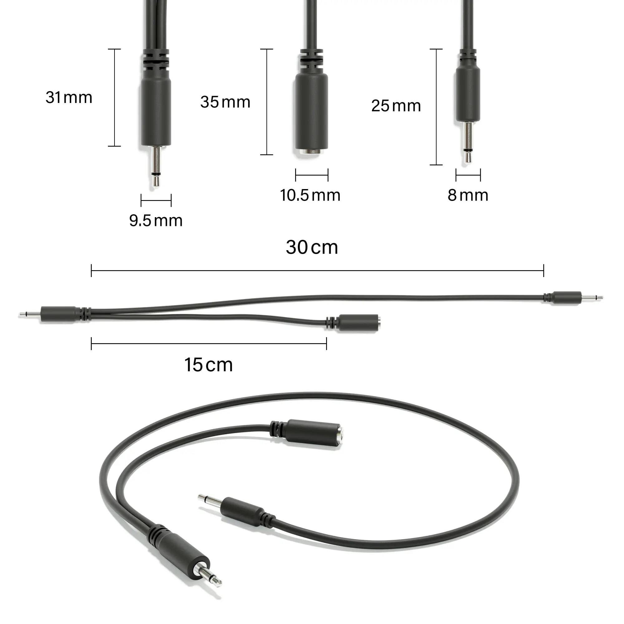 ExcelValley - 5- - ȩīġ  ø Y ġ ̺ TS 3.5mm 1/8 Eurorack ŵ