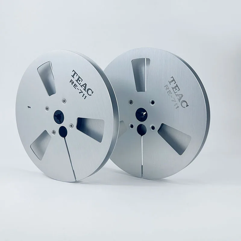 TEAC RE-711 7 X ¼ 인치 빈 테이프 릴 Nab 허브 릴 투 릴 레코더 액세서리 빈 알루미늄 디스크 오프닝 기계 부품