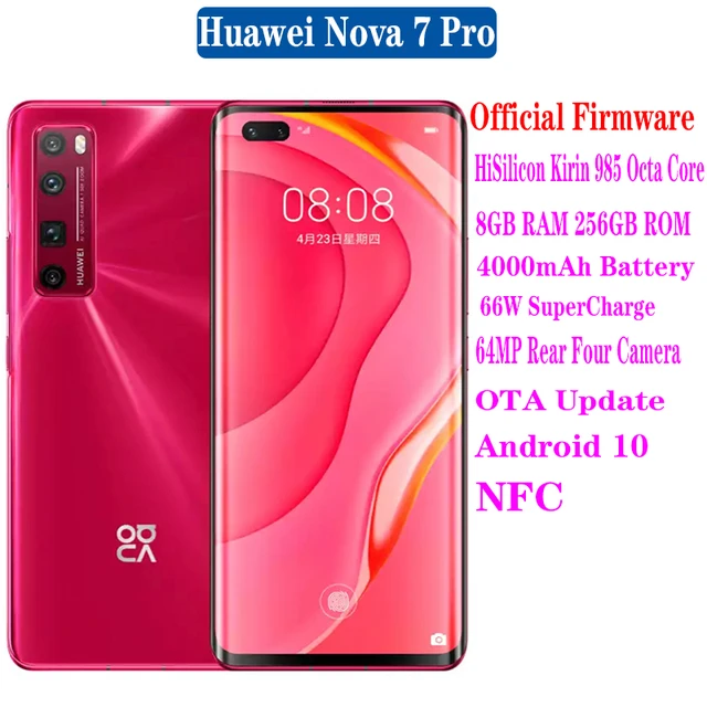 Original Official Huawei Nova 7 Pro 5g Smartphone Kirin 985 8gb