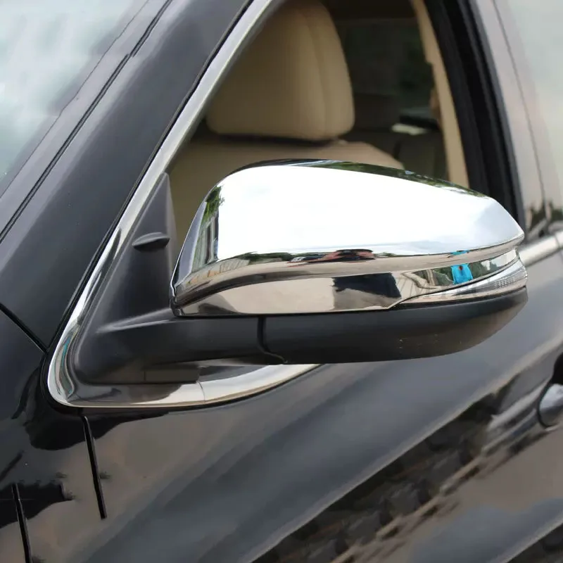 

Bright black Door Side Rear View Rearview Mirror Caps Cover Trim For Toyota Highlander 2015 2016 2017 2018 2019 2020