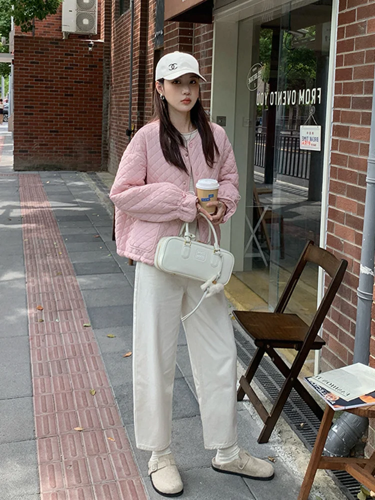 봄철 얇은 데님 임산부 바지 캐주얼 루즈핏 9부 임산부 청바지 배 받침 아우터웨어 임산부용 바지