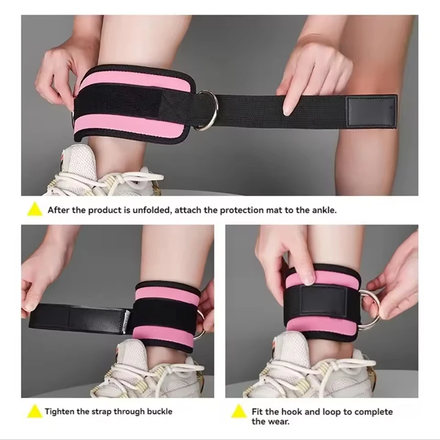 Adjustable Ankle Cuffs - Leg Workout Straps for Glute & Thigh Training, Cable Machine Exercise Accessories ankle weights ankle 4 Adjustable Ankle Cuffs - Leg Workout Straps for Glute & Thigh Training, Cable Machine Exercise Accessories ankle weights ankle - Image 4