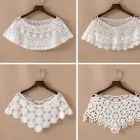 Женское вязаное пончо из хлопка H9