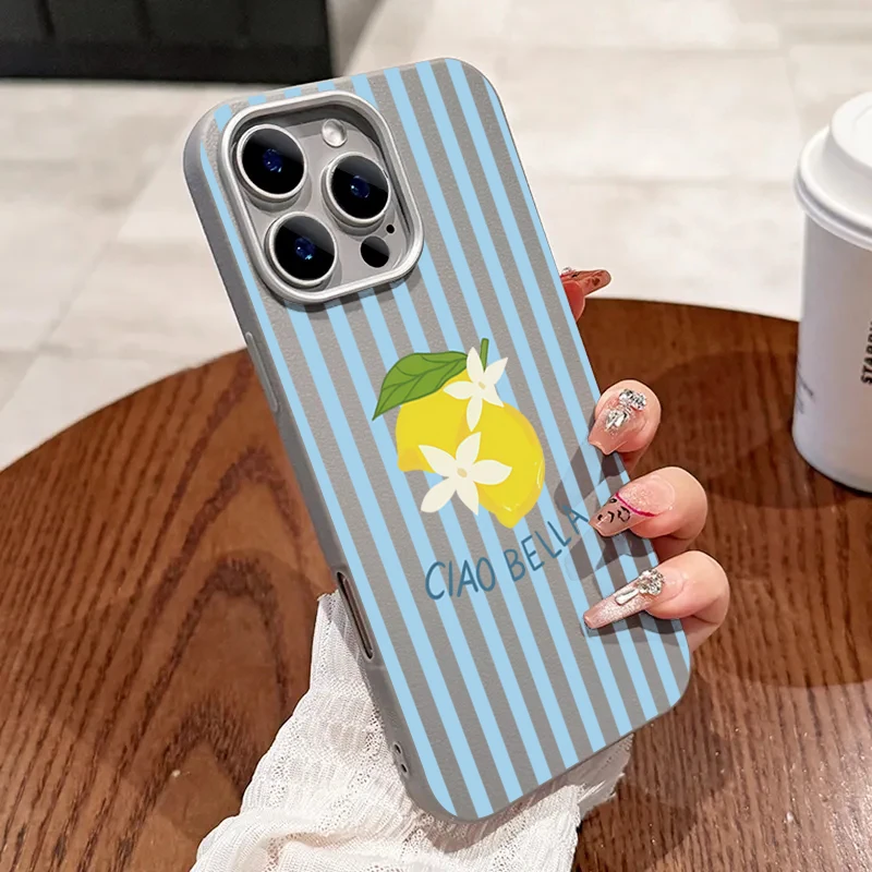 Lemon Leather Phone Case - Stylish and Durable Protection Cover