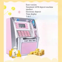 Household Portable Automatic Roll Money Savings Bank ATM Savings Bank Large Capacity Password Box Safe 1