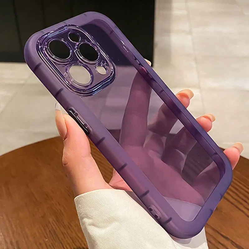 Shockproof Silicone Bumper Clear Phone Case - Soft Transparent Protective Cover
