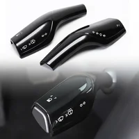 2Pcs Car Shift Knob Gear For Tesla Model 3 Y Lever Cover Trim Armor Steering Rod Car Wiper Steering Wheel Shift Protection Cover 2