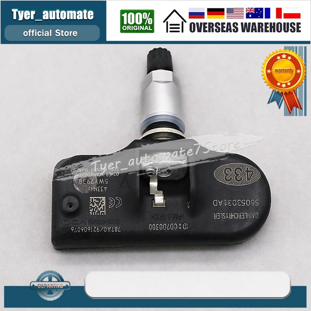 ũ̽ 200 Sebring Dodge Avenger Caliber Journey  Ÿ̾ з ͸ ý  433MHz  4PCS 56053031 