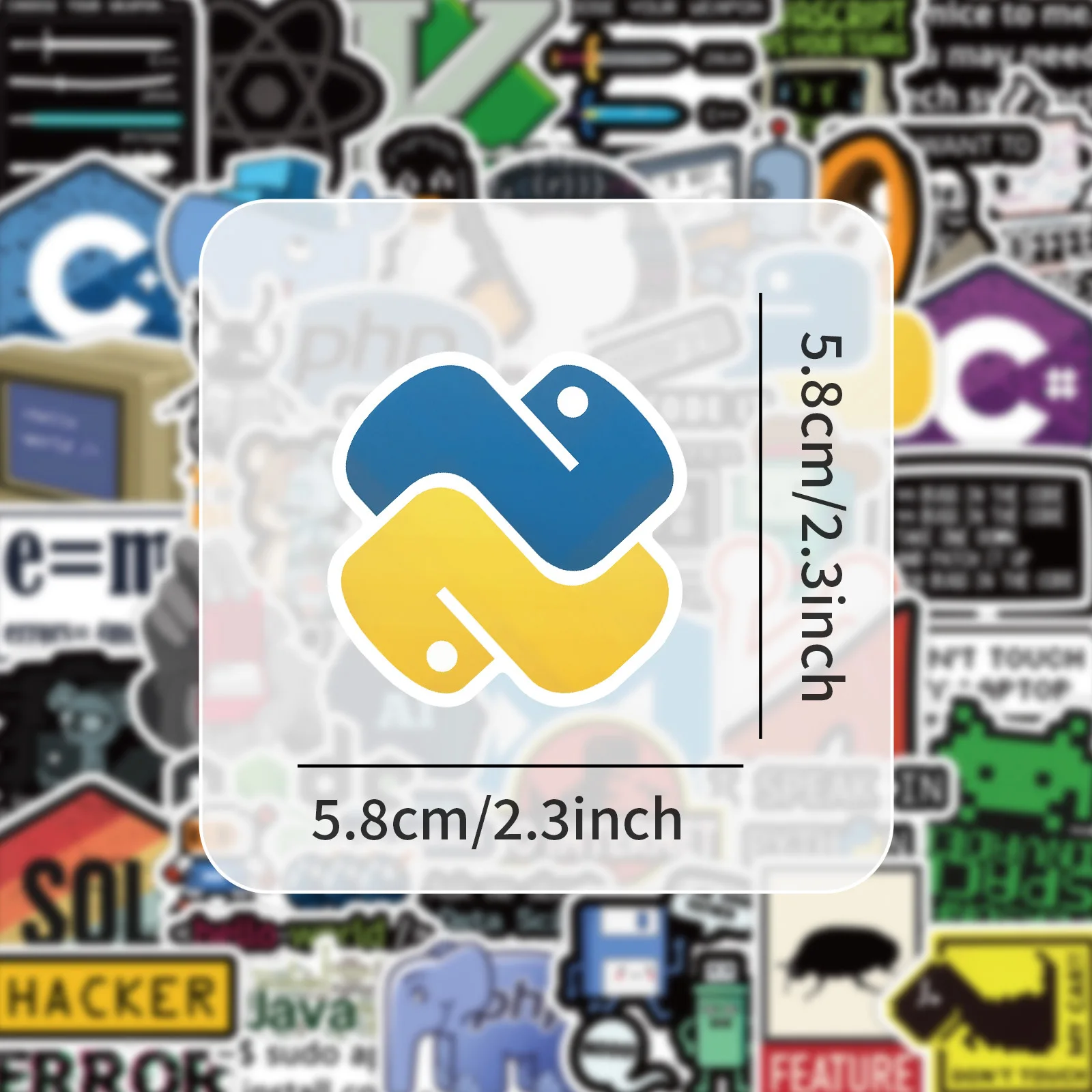 60/120PCS 프로그래머 컴퓨터 프로그래밍 그래피티 스티커 노트북 스케이트보드 문구류 방수 창의적인 스티커