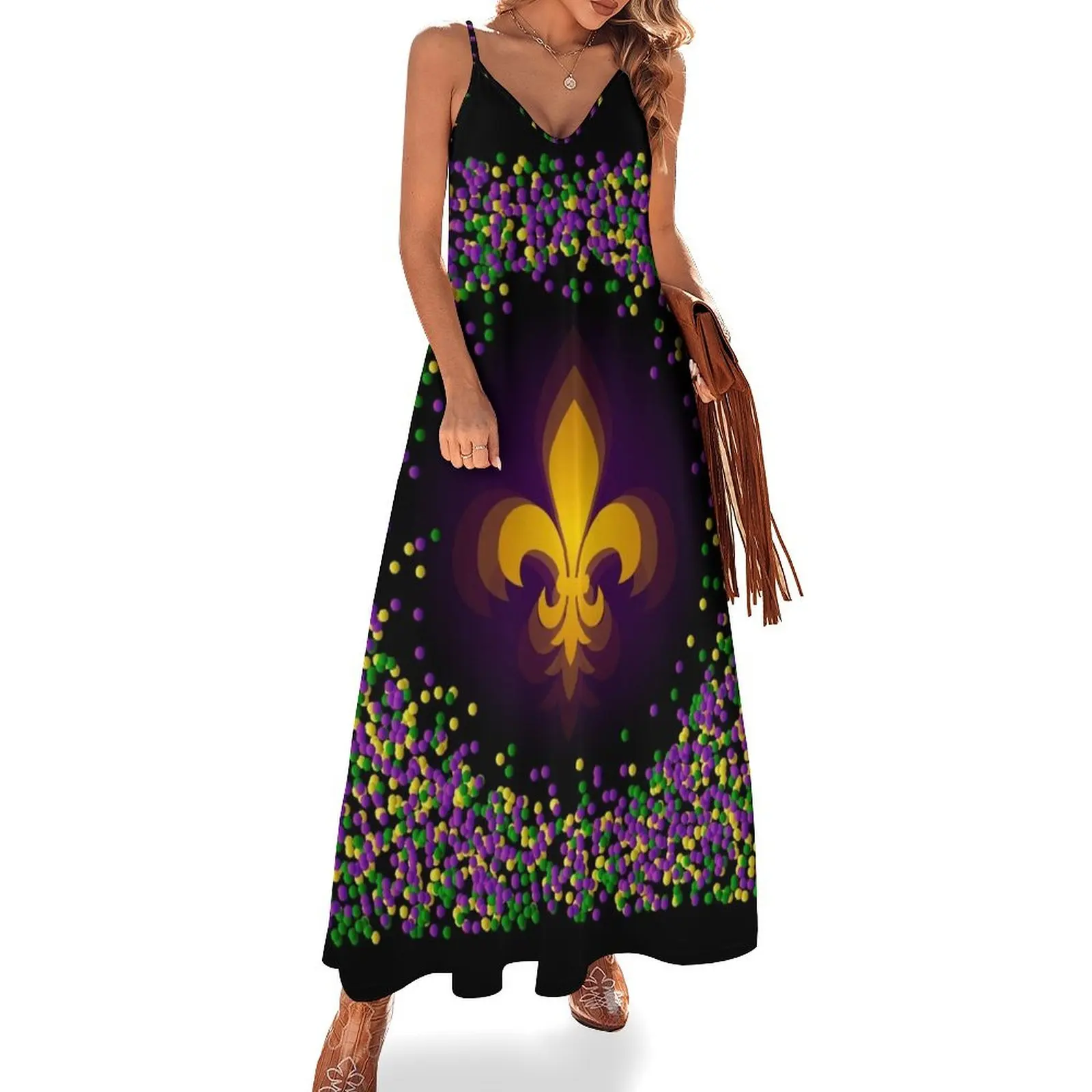 

Mardi Gras Sleeveless Dress Dresses gala dress women elegant luxury