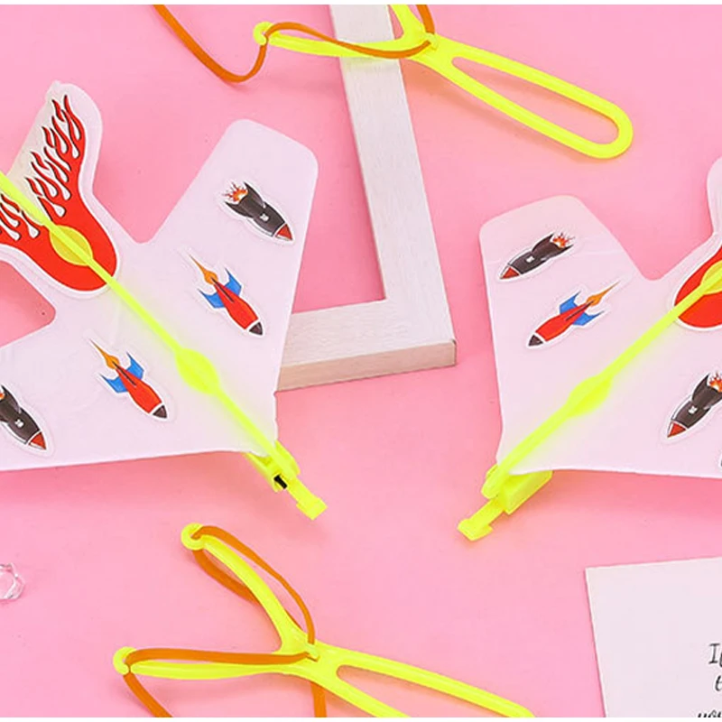 Leuchtendes Katapult Flugzeug Schleuder Spielzeug Kinder Outdoor-Aktivität Fliegendes Spielzeug DIY Blitzlicht Flugzeug Modell Spielzeug Lustige Geschenke – Detail 9
