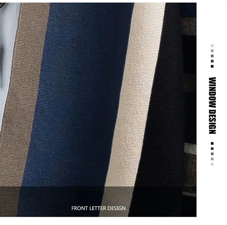 Description Picture 5 of itemStreetwear Fashion Contrast Color Striped Male Cardigan Korean Style Knitted Casual Luxury Men's Sweater Mens Designer Clothes