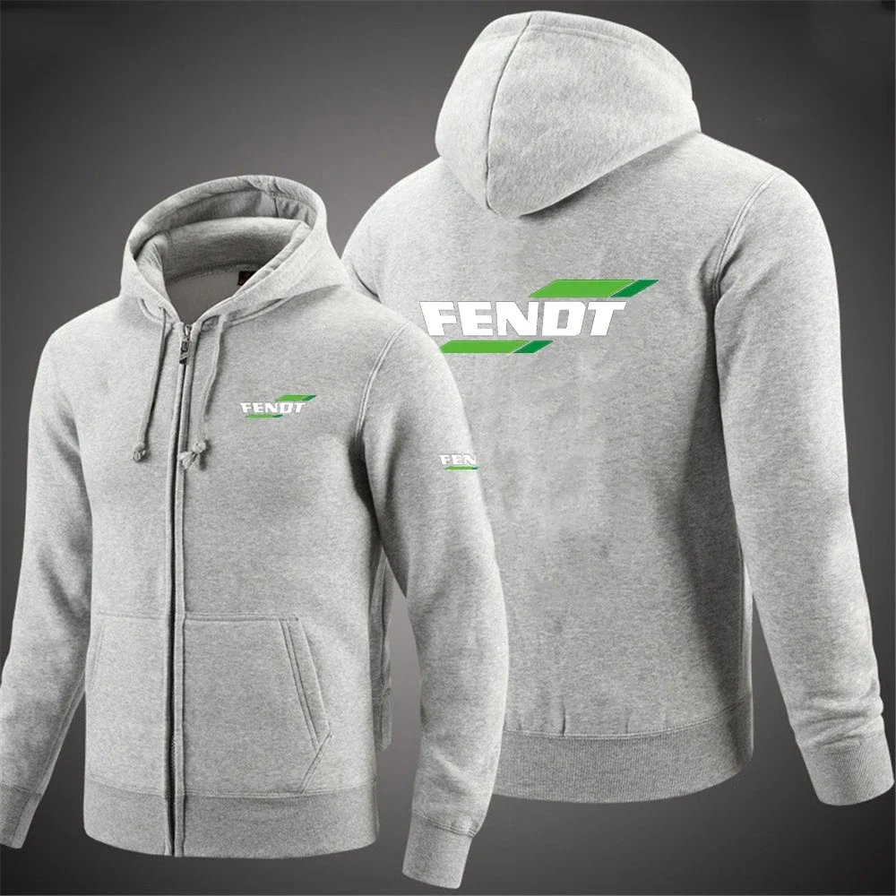 New Men's Fendt Printing Sweatshirt Solid Hoodies Fashion Comfortable Fleece Hip Hop Harajuku Casual Zipper Jacket Coat 6