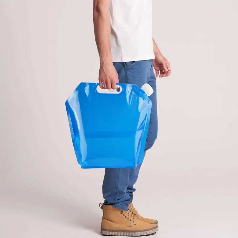 5/10L Water Storage Bag Outdoor Camping Water Bag Foldable Water Bucket Picnic BBQ Water Can Folding Travel Water Container
