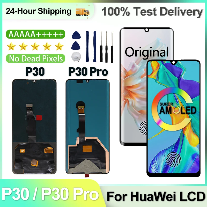 Huawei P30 Display OLED Touchscreen Rahmen Akku