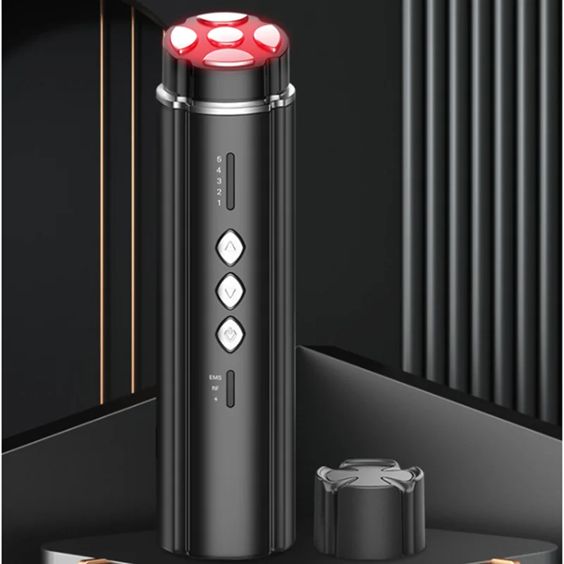 

Skin Tightening Beauti Product Home Use Face Eye Massager Microcurrent Rf Facial Lift Ems Led Beauty Wand Eye Skin Care Tool