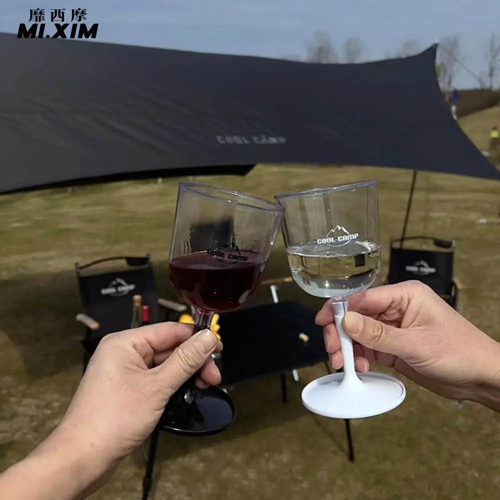 Resin Travel Wine Glasses Portable Detachable Cocktail Cup Lightweight Fall  Resistance Shatterproof Reusable for Camping Outdoor