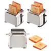 1:12 Scale Dollhouse Miniature Toaster Cute Simulation Food Decorations Mini Kitchen Toy With 2PCS Bread Doll Toast Machine 1