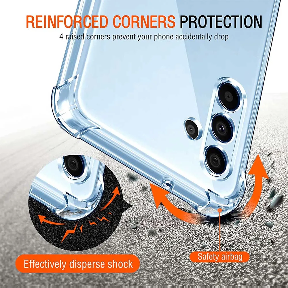 Durable Clear Shockproof Silicone Phone Case