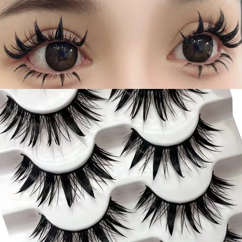 NEW 5 Pairs Manga False Eyelashes Natural Fake Lashes Long Make ups 3d Mink Lashes Eyelash Extension Mink Eyelashes For Beauty