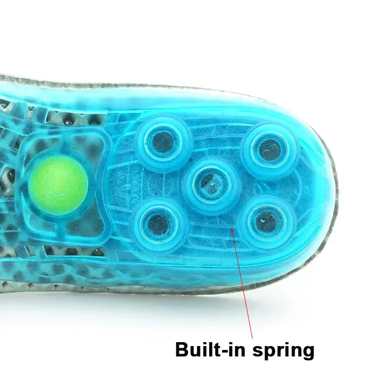 High-quality high-elastic sports insole unisex arch support run full cushion built-in spring shock-absorbing breathable insole
