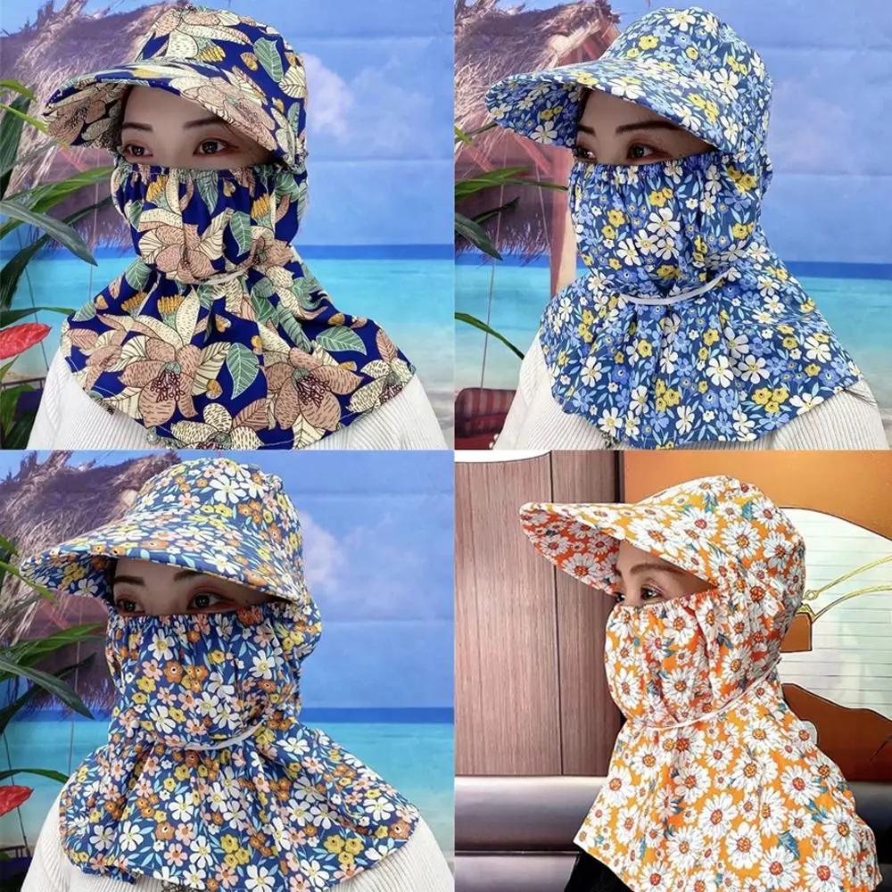 

Summer Protective Cover Face And Neck Leisure Hat Women Hats Ear Flap Sun Hat