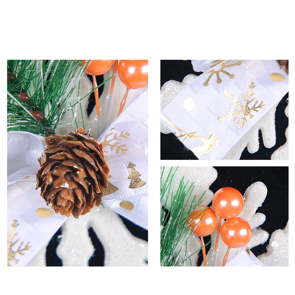 Pine Cone Christmas Tree Decor Pendant Glass Xmas Ornament