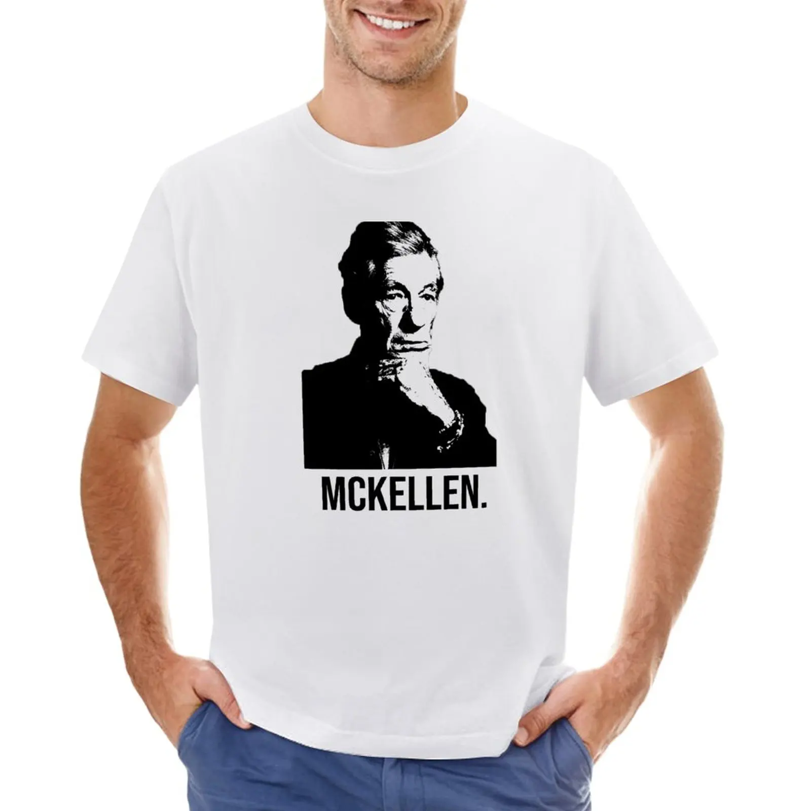 

Ian Mckellen T-Shirt Blouse anime boys animal print korean fashion mens graphic t-shirts