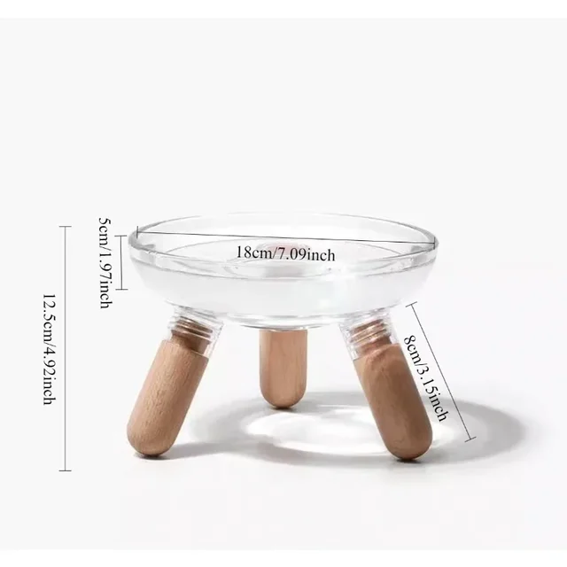 1pcs Cat Bowl Dog Bowl Elevated Pet Feeder with Neck Protection Plastic Water Basin for Cats Dogs Non-Slip Pet Food Dish 6