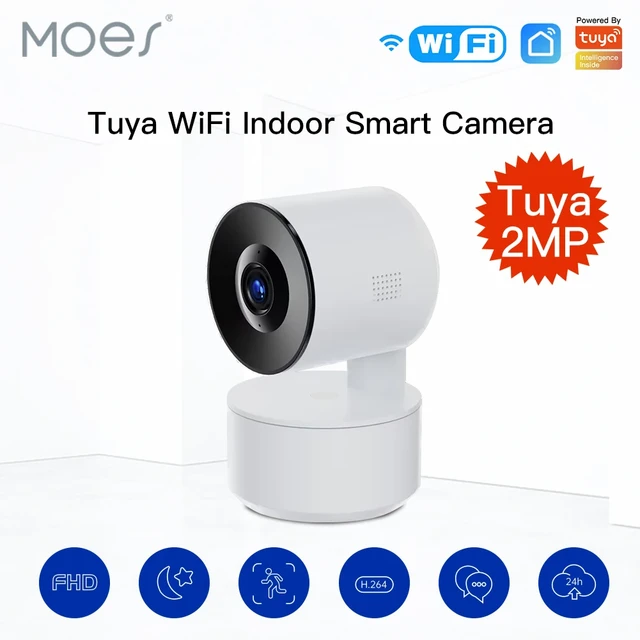 Tuya PTZ WiFi IP Camera Indoor Smart Automatic Tracking 1080P Wireless  Security Camera Ai Human Detection for Home Surveillance Smart Life APP  Remote Control - China Surveillance, Security Camera