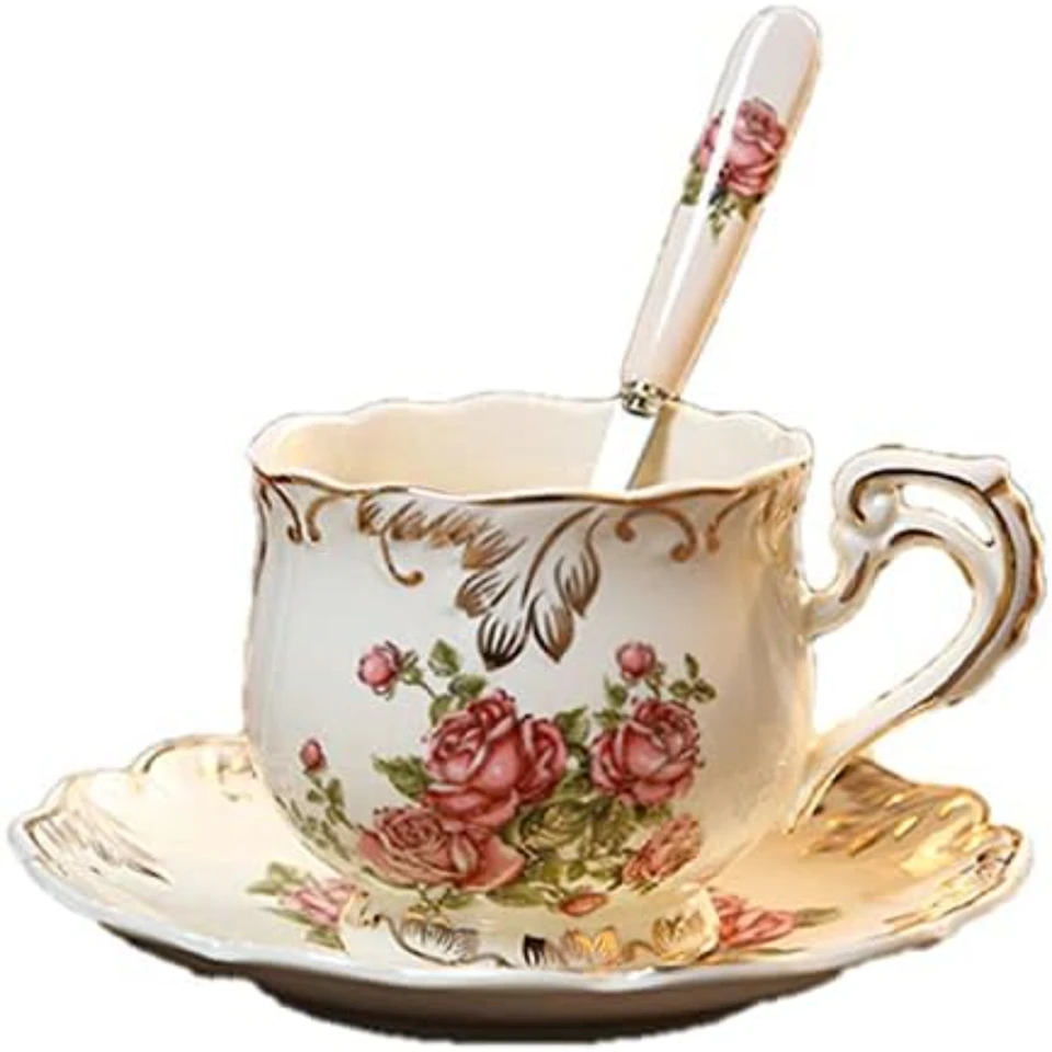 Luxurious European Ceramic Drinkware Set