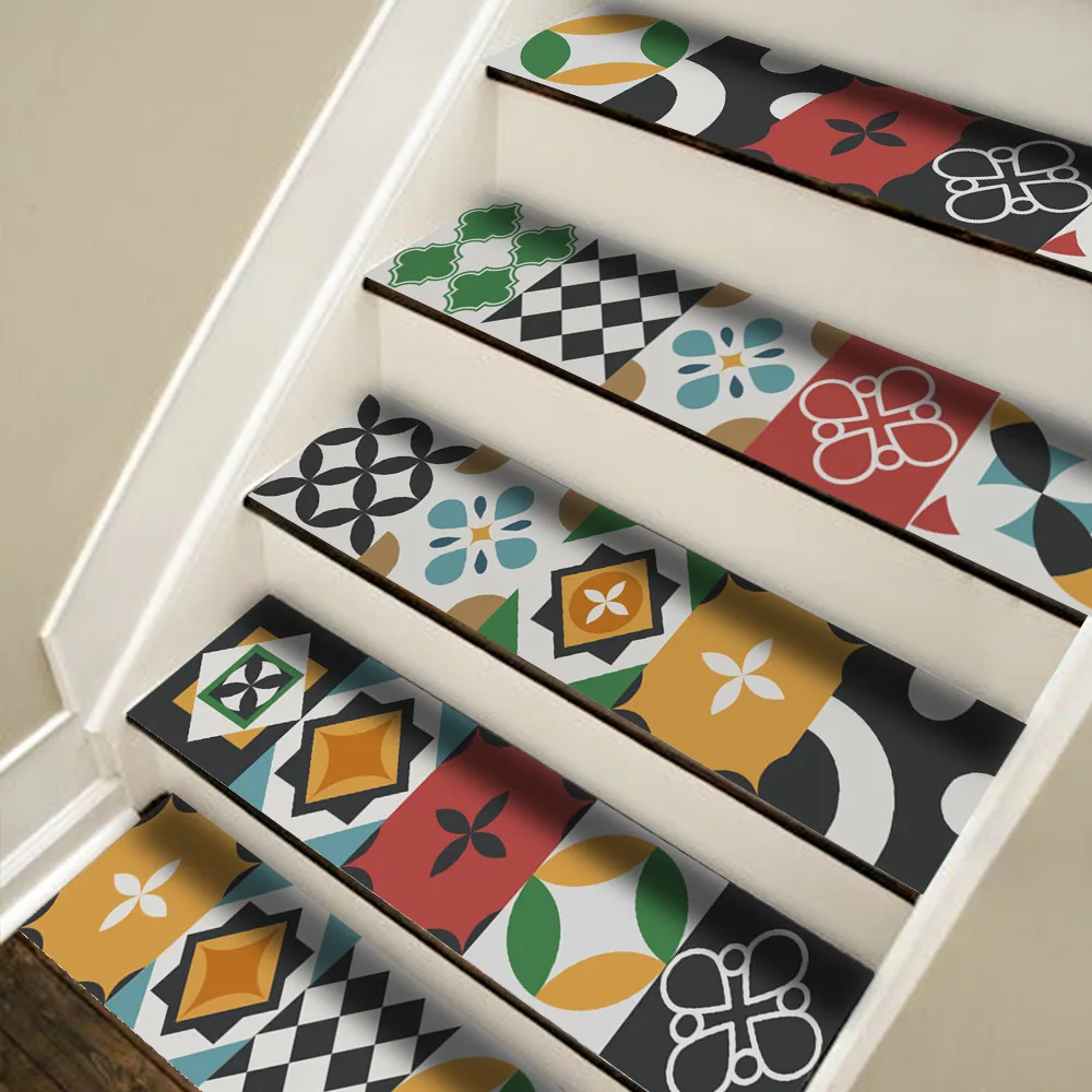 Holz Vintage Getreide Stairway Vinyl Boden Tür Aufkleber Adhesive DIY Wasserdichte Treppe Tapete Für Treppen Aufkleber Wohnkultur – Detail 23