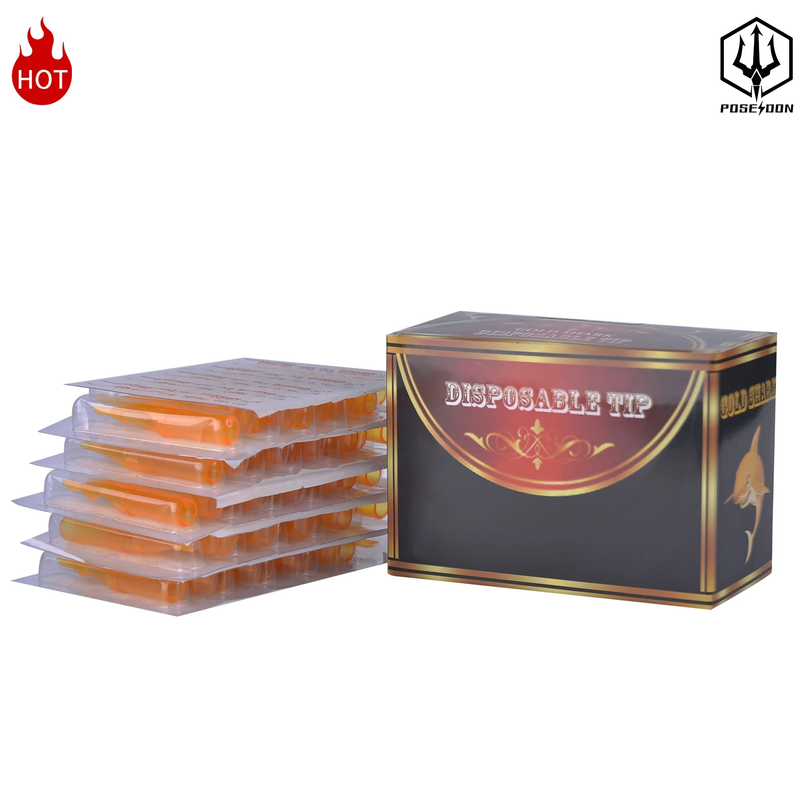 Tattoo Tips Plastic R M RT DT FT Gold Shark Steriled Assorted Plastic Tatoo Tubes Tip for Tattoo Needle Accessories tattoo microblading needles 50pcs