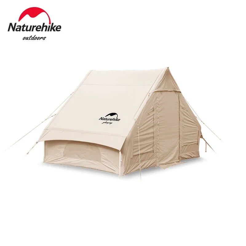 

Палатка Naturehike NH20ZP009 надувная на 3-4 человек, хлопок, ПВХ, шланг надувания, утолщенная, водонепроницаемая, для кемпинга, 6,3 квадратных метров
